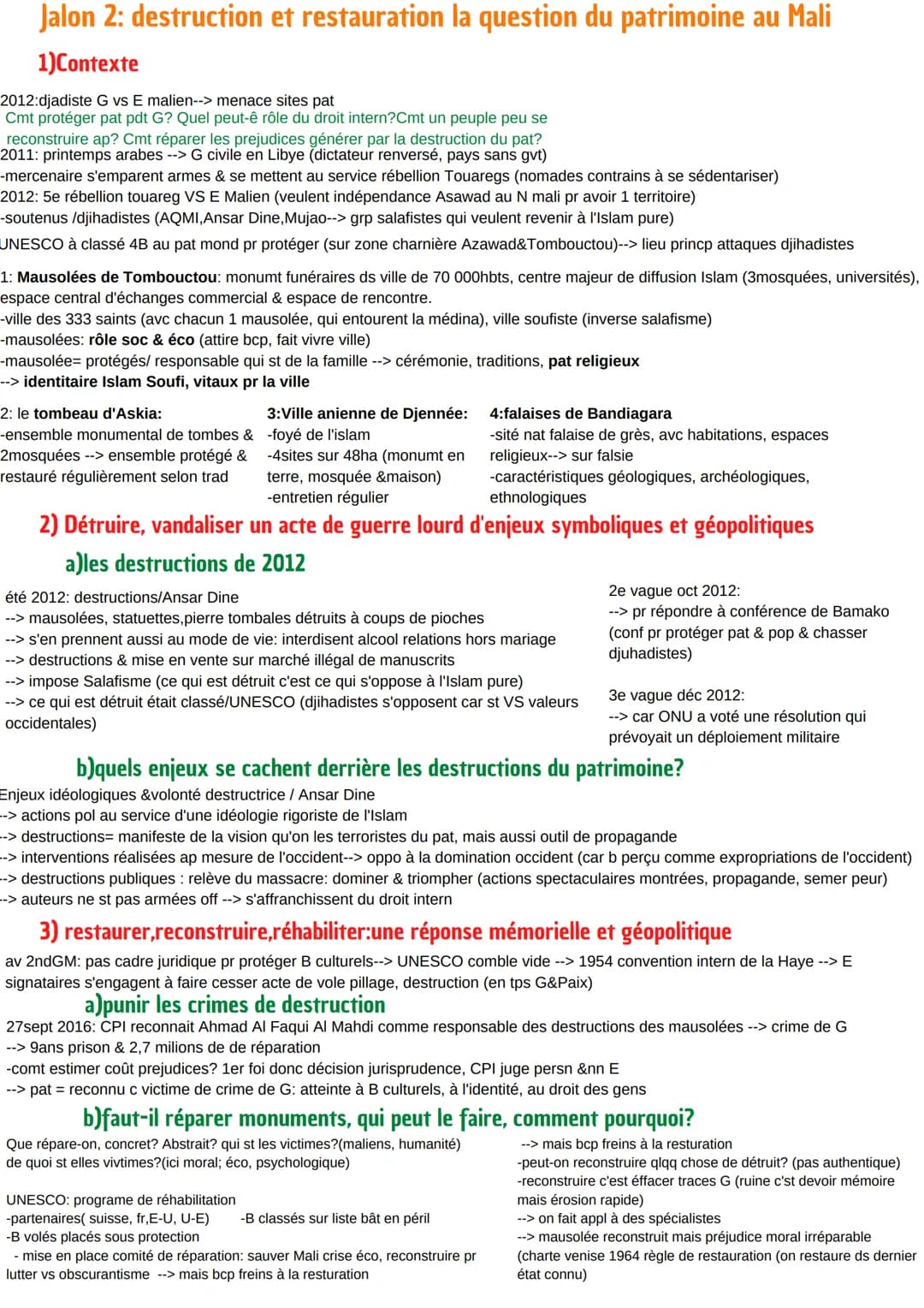 HGGSP
Thème 2: identifier, protéger et
valoriser le patrimoine
Intro: I) Du patrimoine familial au patrimoine collectif: évolution d'un conc