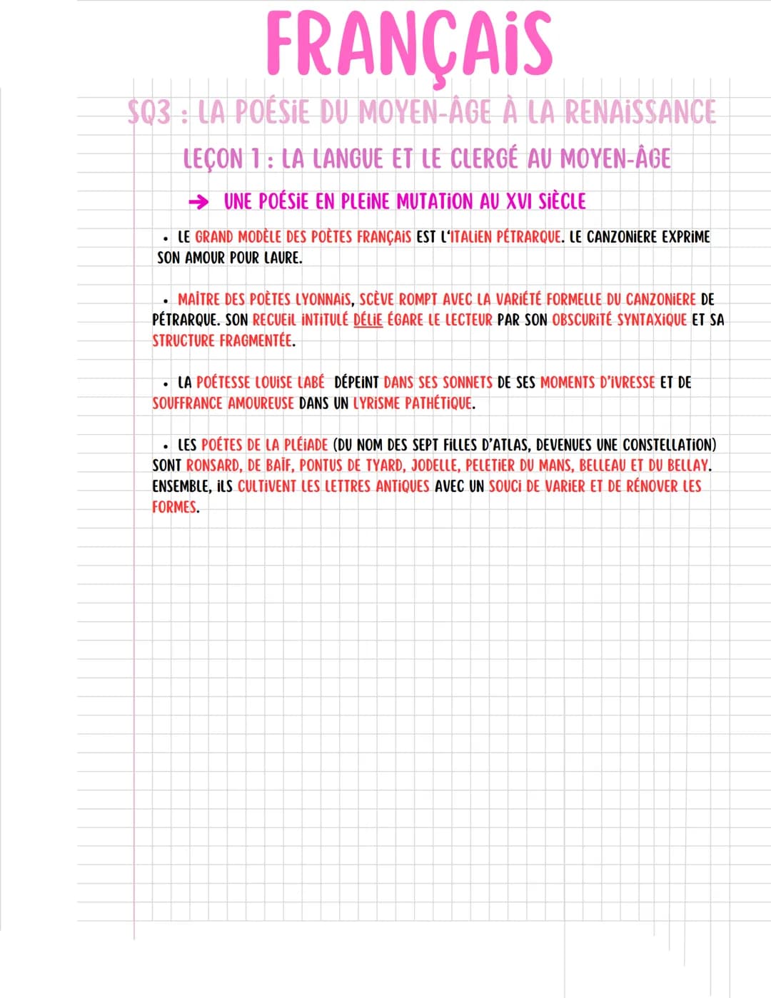 FRANÇAIS
$Q3: LA POESIE DU MOYEN-AGE A LA RENAISSANCE
LECON 2: LA POÉSIE DU MOYEN-AGE AU XVIII SIÈCLE
→UNE POÉSIE COURTOISE ET VAGABONDE AU 