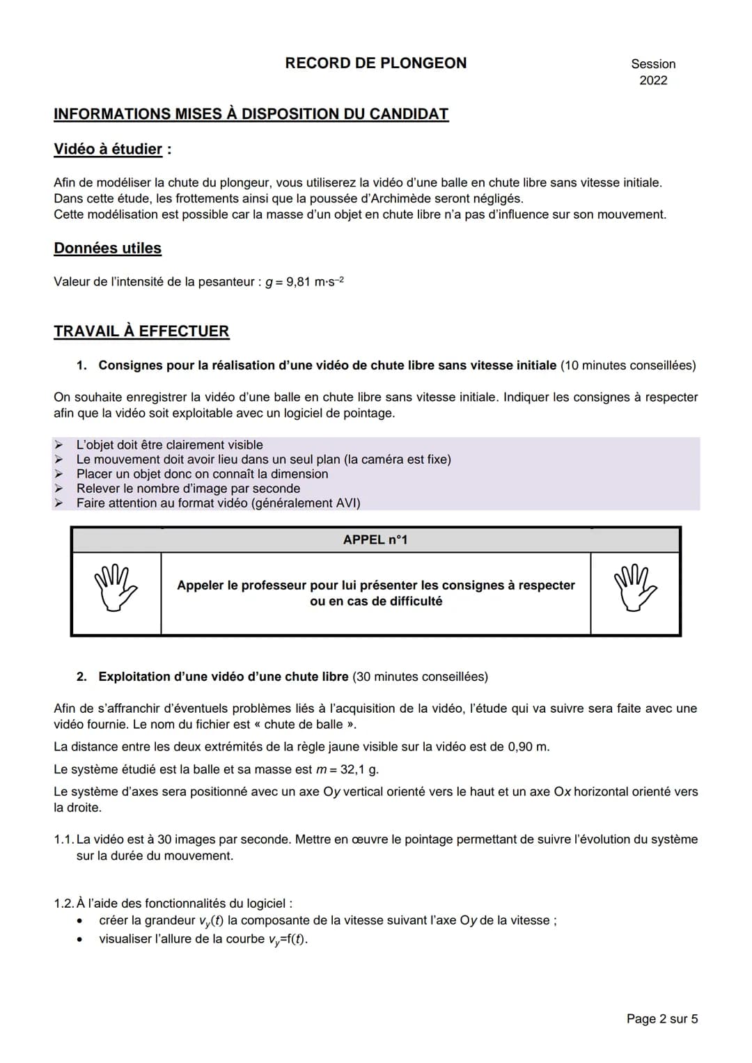 
<h2 id="recorddeplongeon">RECORD DE PLONGEON</h2>
<h3 id="baccalauratgnral">BACCALAURÉAT GÉNÉRAL</h3>
<h4 id="preuvepratiquedelenseignement