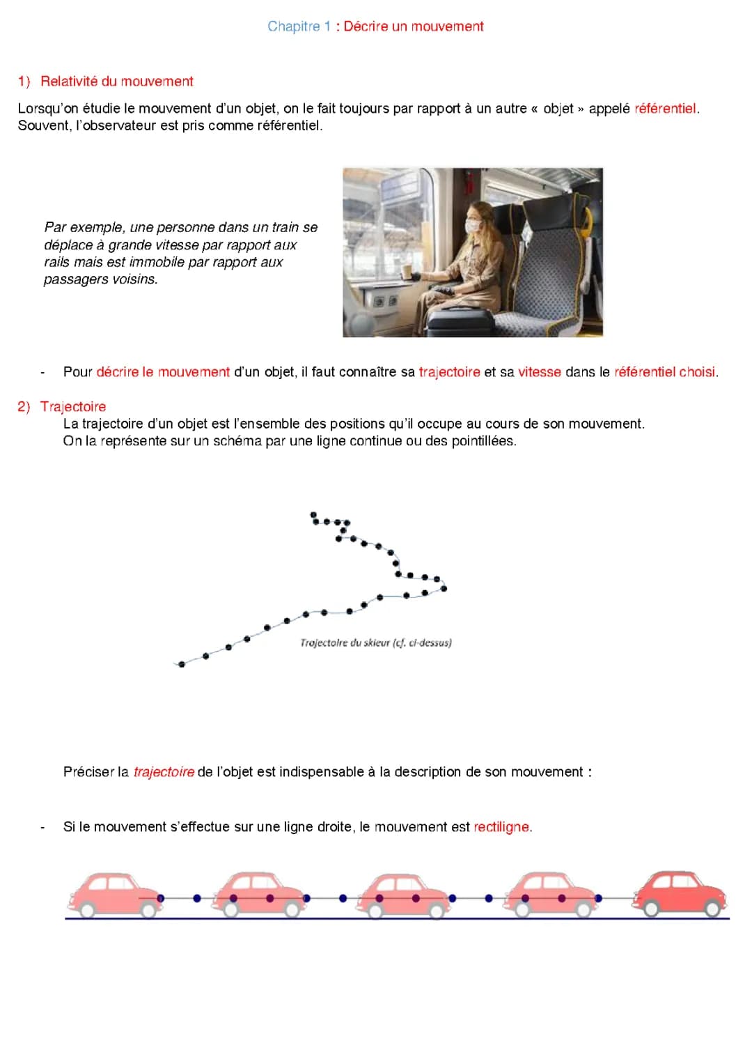 les mouvements 