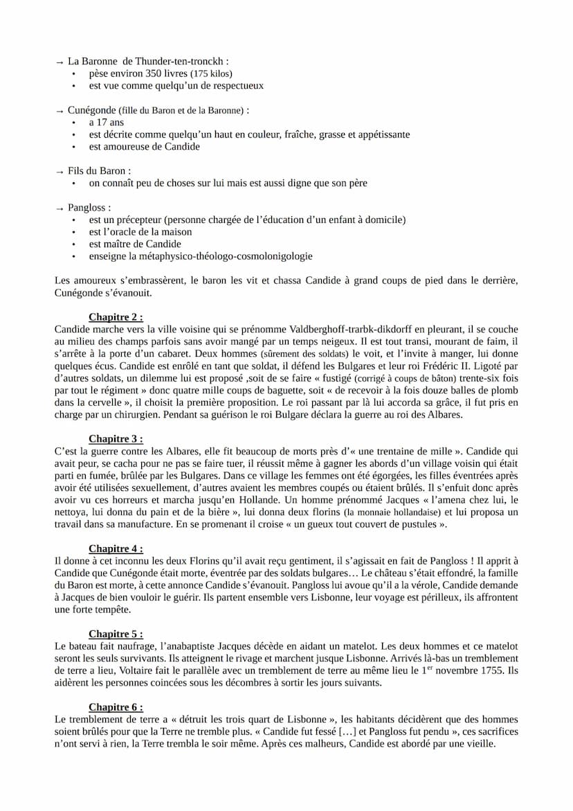 Noa Quaillet
Fiche de lecture de Candide, Voltaire
Voltaire de son vrai nom François-Marie Arouet est né le 21 novembre 1694. Il est poète, 
