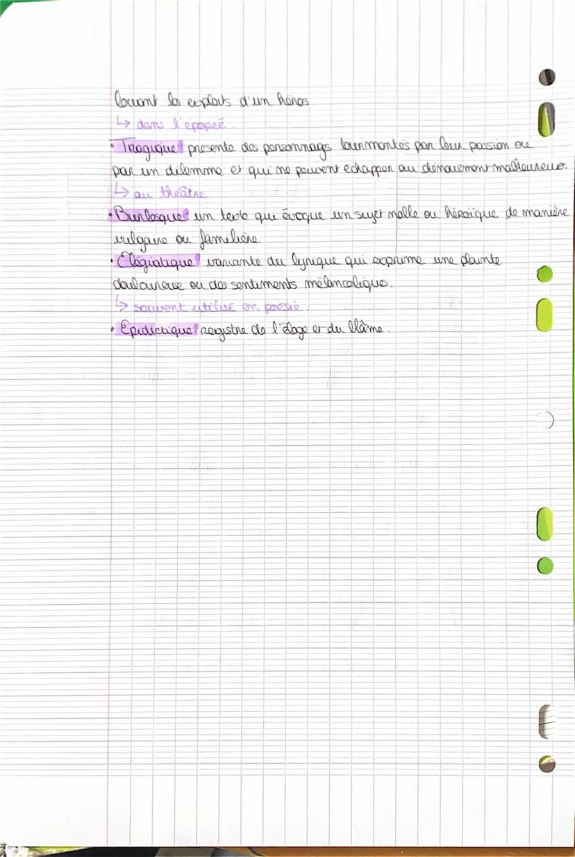 C
REGISTRES
B
Registre est la tonalité d'un texte, ce qu'il
exprime, c'est son ambiance. Il permet a identifier
les
enjeux et la nature d'un