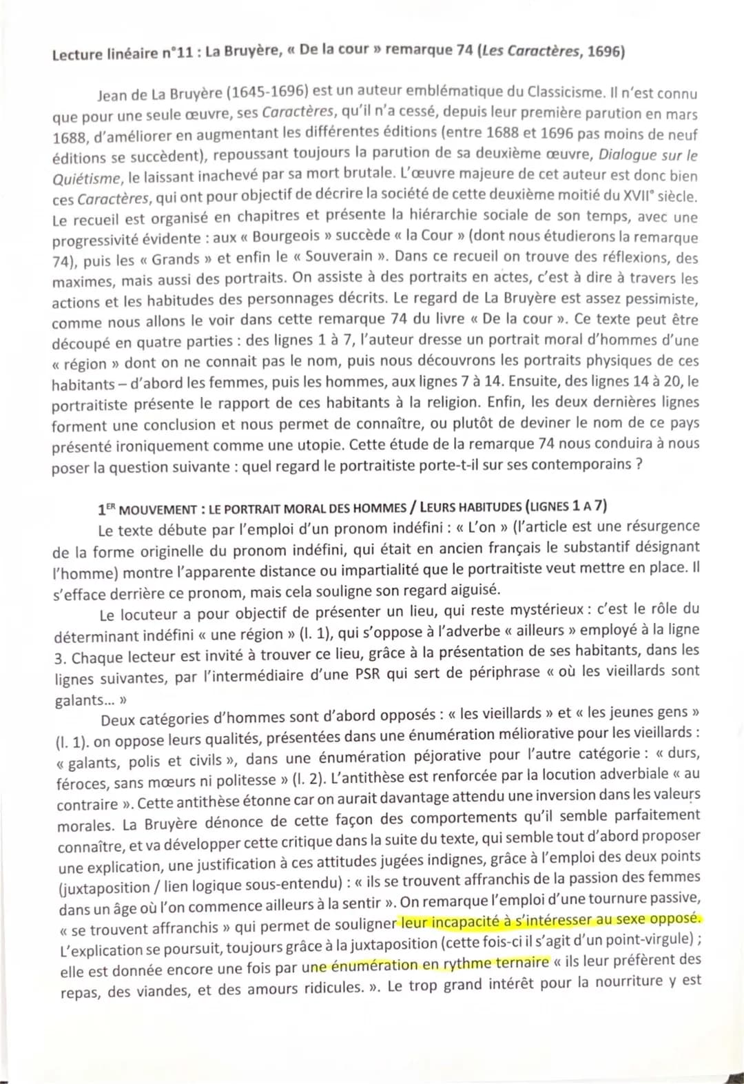 Résumé des Caractères de La Bruyère par Chapitre - Découvre les Personnages Principaux