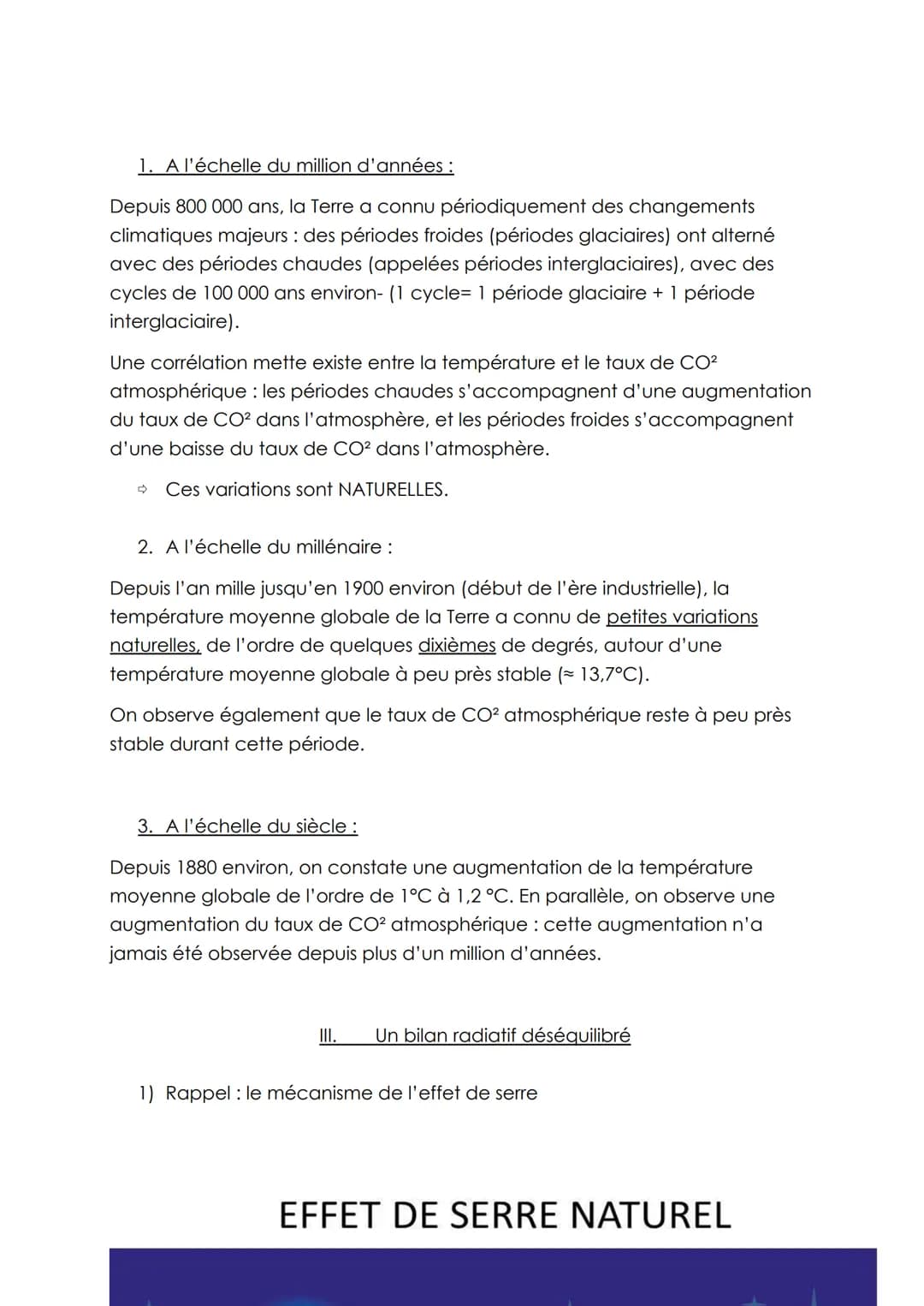 CHAPITRE 2: LA COMPLEXITE DY SYSTEME CLIMATIQUE
Comment expliquer les variations climatiques actuelles ?
Comment on peut déterminer les vari