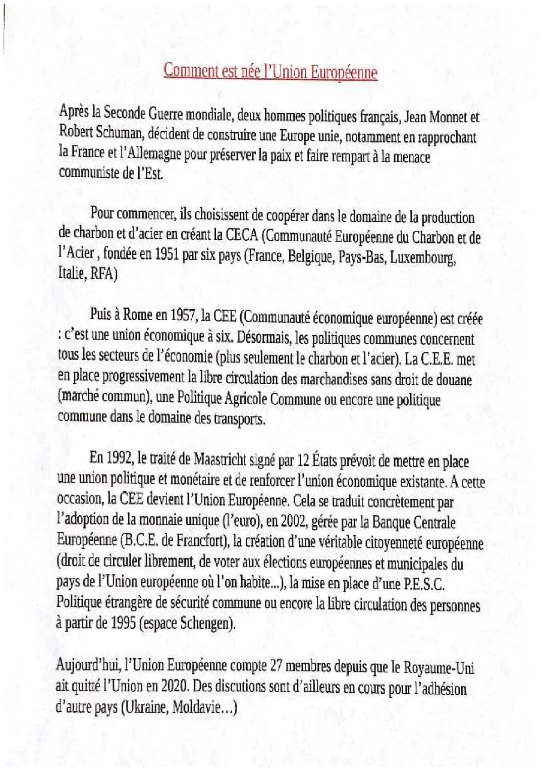 L’Union européenne 🇪🇺 