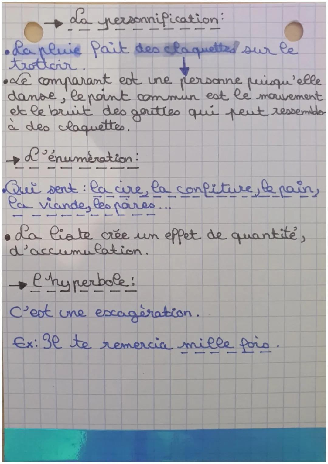 Français
3dentifiez les figures de style
utilisée.
La comparaison :
-Les gouttes brillaient comme des diamants.
S
✓
—
brillaient, petit,
tra