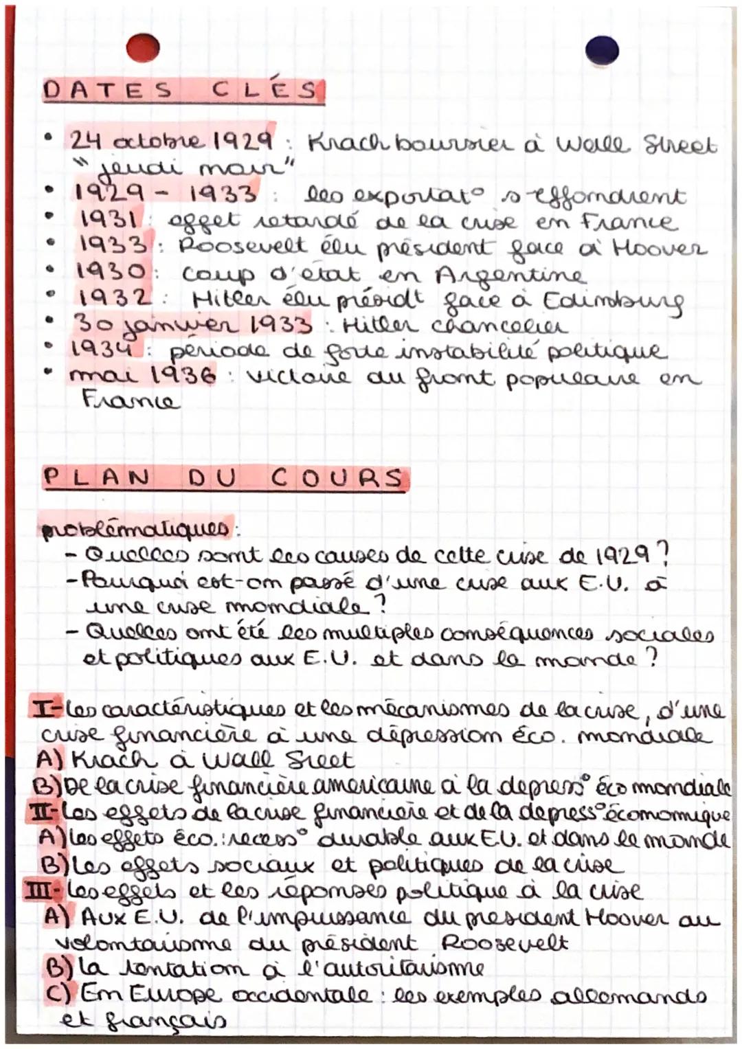 HISTOIRE
L'impact de la crise de 1929 déséquilibres
économiques et sociaux
70
1/3
DÉFINITIONS
crise économique : dégradation de la comjonctu