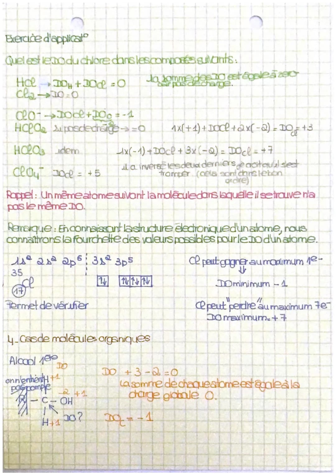 Chapitre: Oxydo réduction
DO = degréd'oxydat
Plan A degréd'oxydat
Definit et calcul dub
Leto est lié au nombre d'electrons perdu ou gagné, r