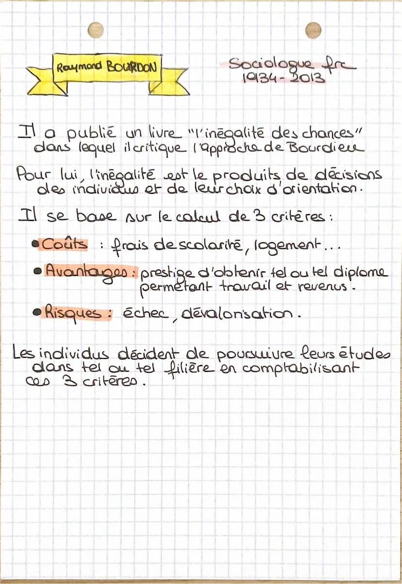 SES-CHAP 2
L'INFLUENCE DE LA SOCIALISATION FAMILIALE À L'ÉCOLE
On remarque que les enfants de milieux
favorises ont une meilleur réussite sc