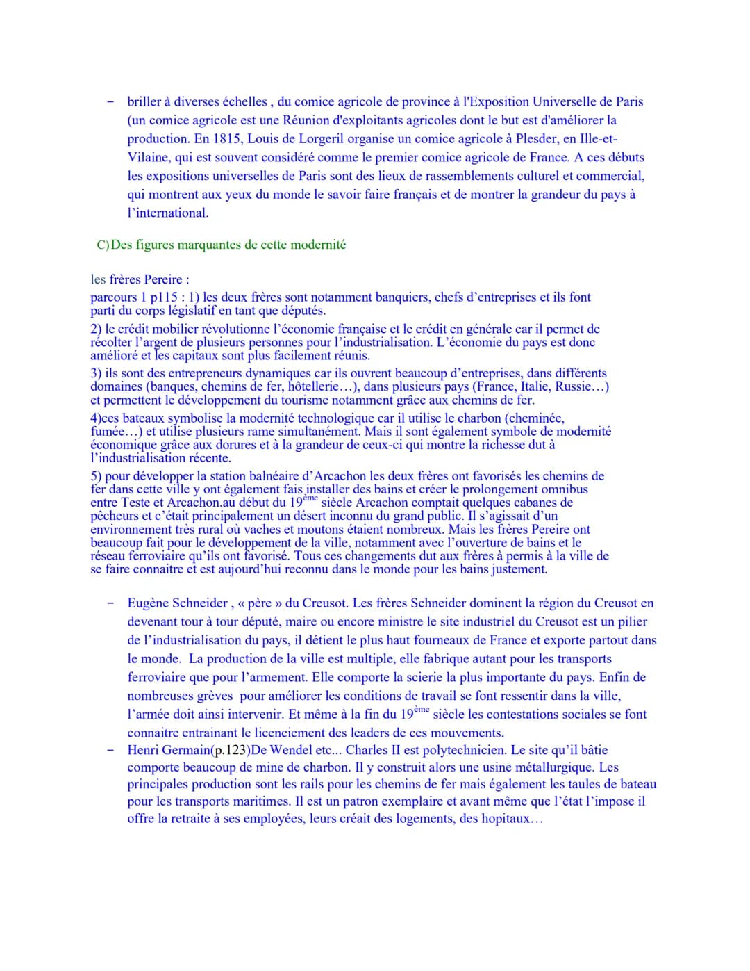 Histoire, chapitre 4
L'industrialisation et l'accélération des transformations économiques et sociales
en France
Introduction :
Inspirés par