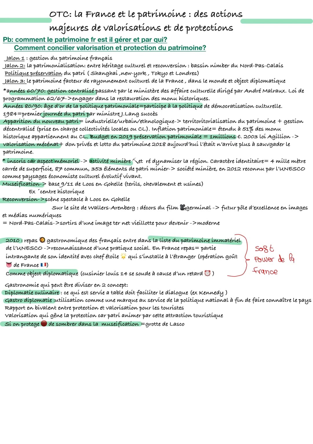 Intro sur le patrimoine
*definition historique
*pourquoi patrimonialiser
quels objets patromonialiser
* la construction du concept de patrim