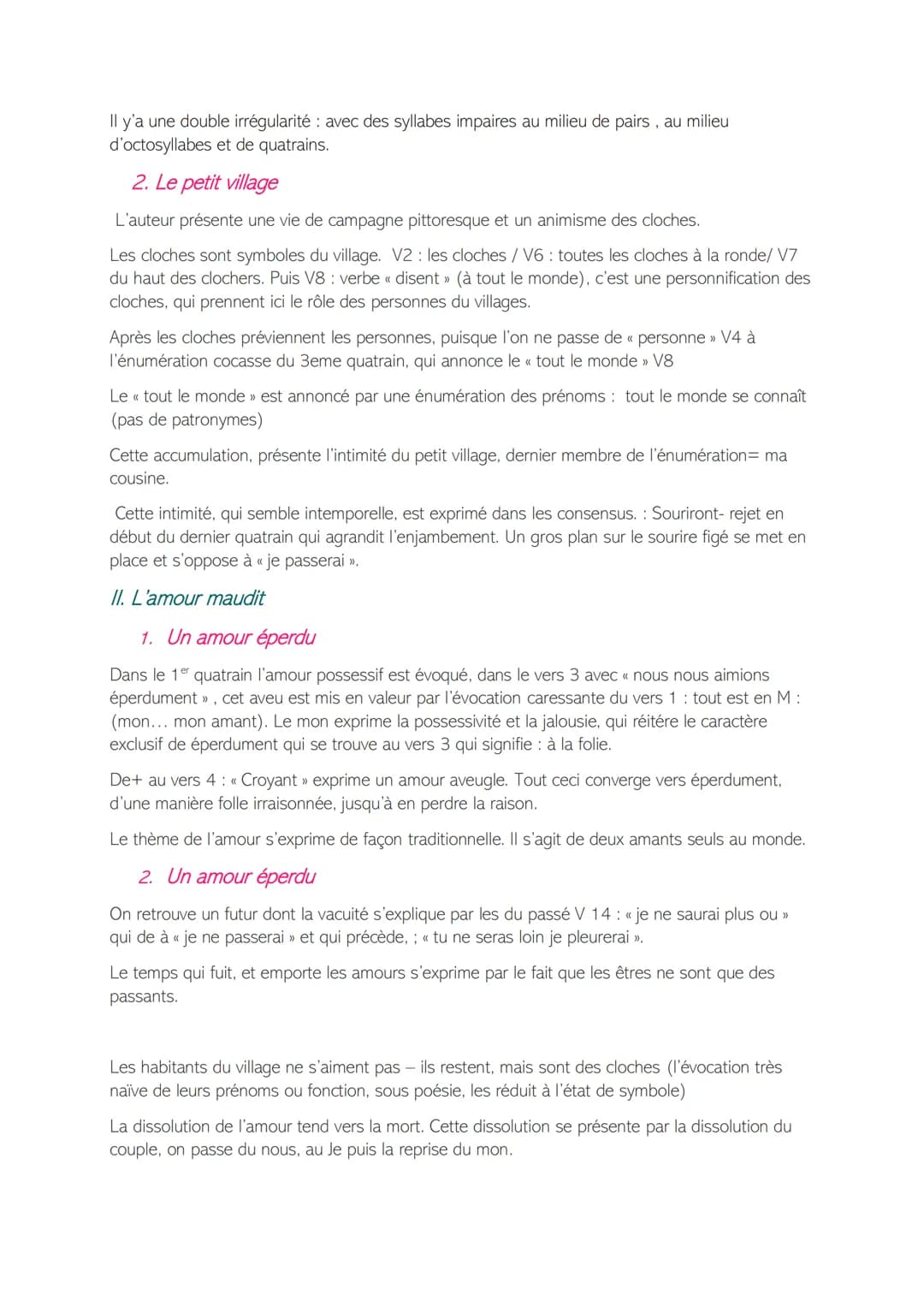 Lecture linéaire
Les cloches, Apollinaire,
Introduction:
Les cloches publiées en décembre 1905 et écrit par Guillaume Apollinaire appartienn