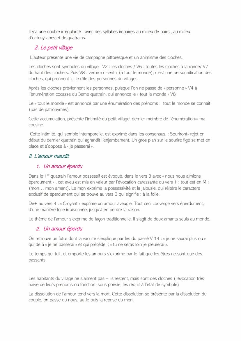 Lecture linéaire
Les cloches, Apollinaire,
Introduction:
Les cloches publiées en décembre 1905 et écrit par Guillaume Apollinaire appartienn