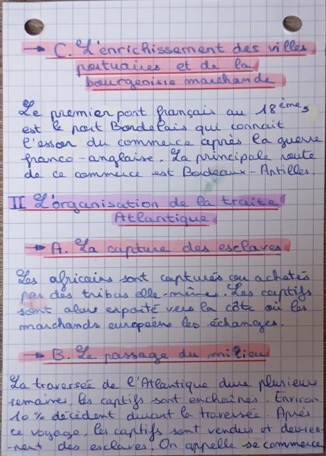 Histoice
Grands commerces, traites.
et esclavage au XVII´s.
Problématique : Comment l'Europe
exerce t-elle sa domination an
XVIIIe siècle ?
