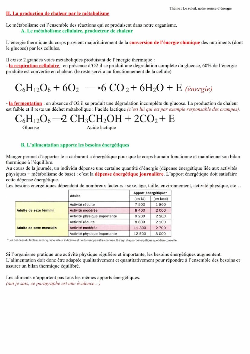 
<p>La température du corps humain est un paramètre physiologique qui doit être maintenu constant. Ce paramètre est sans cesse soumis aux va