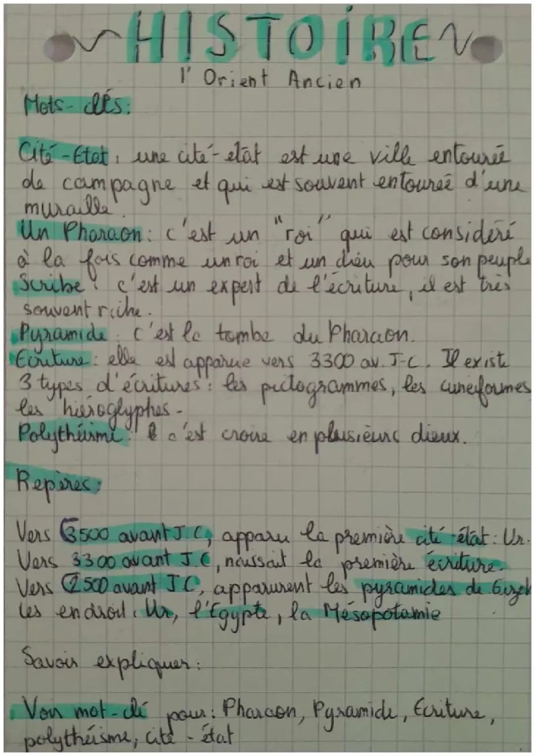 Découvre l'Orient Ancien et l'Invention de l'Écriture pour les 6èmes
