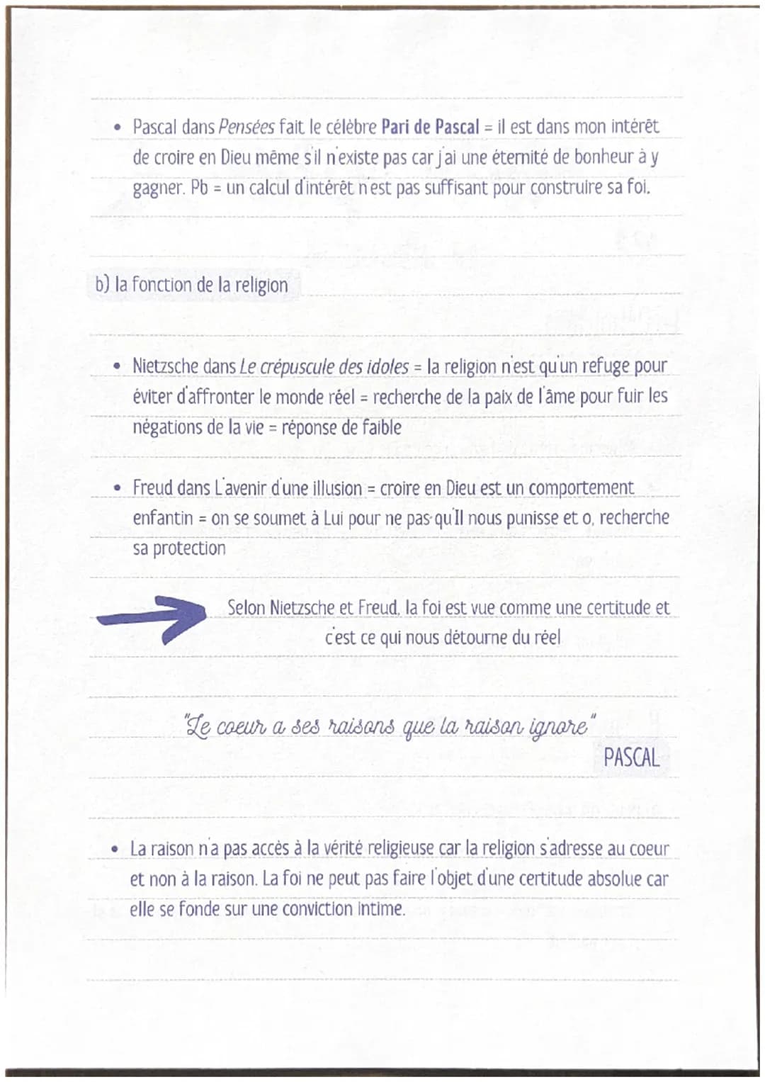 Philosophic &
LA RELIGION
I- Définitions
Religion du latin religare (=relier), lien entre les Hommes et le divin
caractérisé par un ensemble