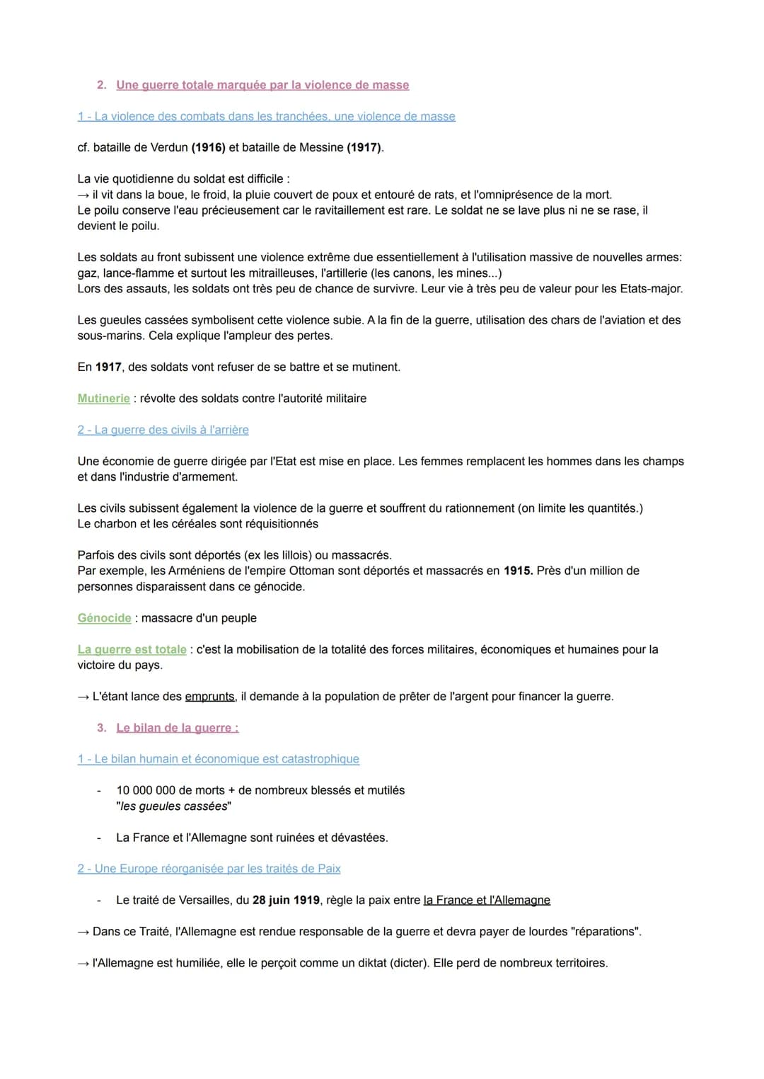 CIVILS ET MILITAIRES PENDANT LA PREMIÈRE GUERRE MONDIALE
vers une guerre totale (1914-1918)
Pourquoi parle-t-on de guerre totale et de viole