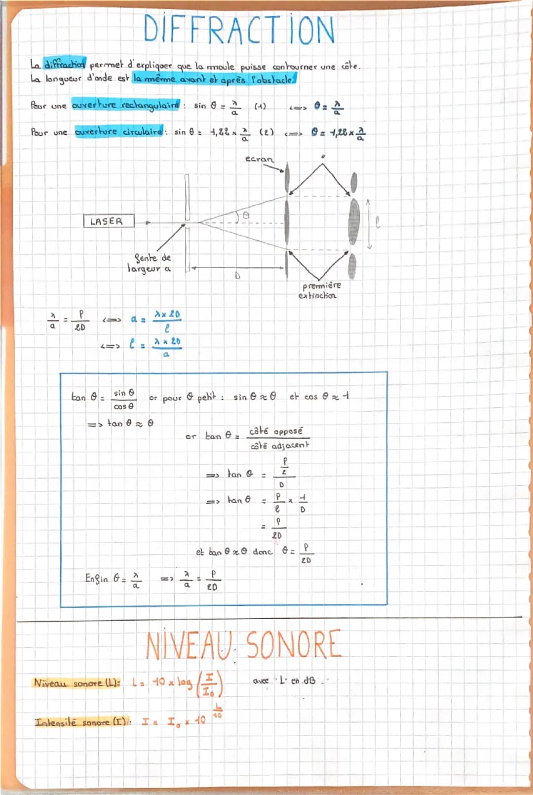 EFFET DOPPLER
L'effet Doppler est l'existence d'un décalage entre la fréquence Se d'une onde émise et la frequence
SR d'une onde regue.
Pour