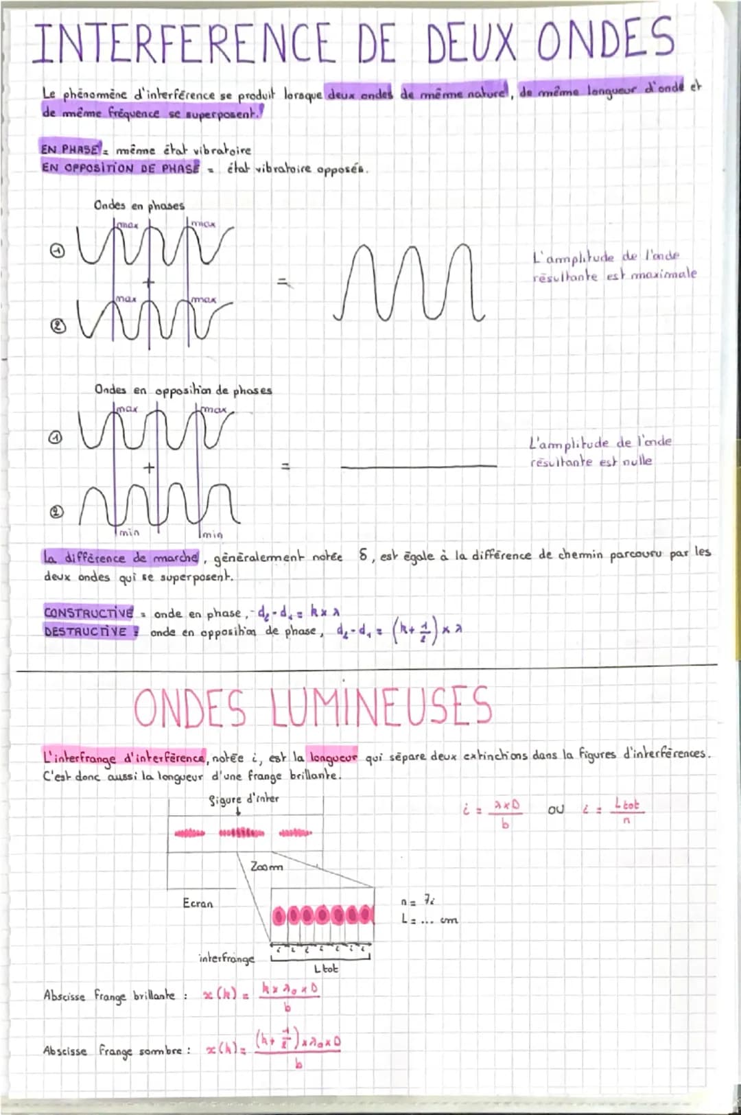 EFFET DOPPLER
L'effet Doppler est l'existence d'un décalage entre la fréquence Se d'une onde émise et la frequence
SR d'une onde regue.
Pour