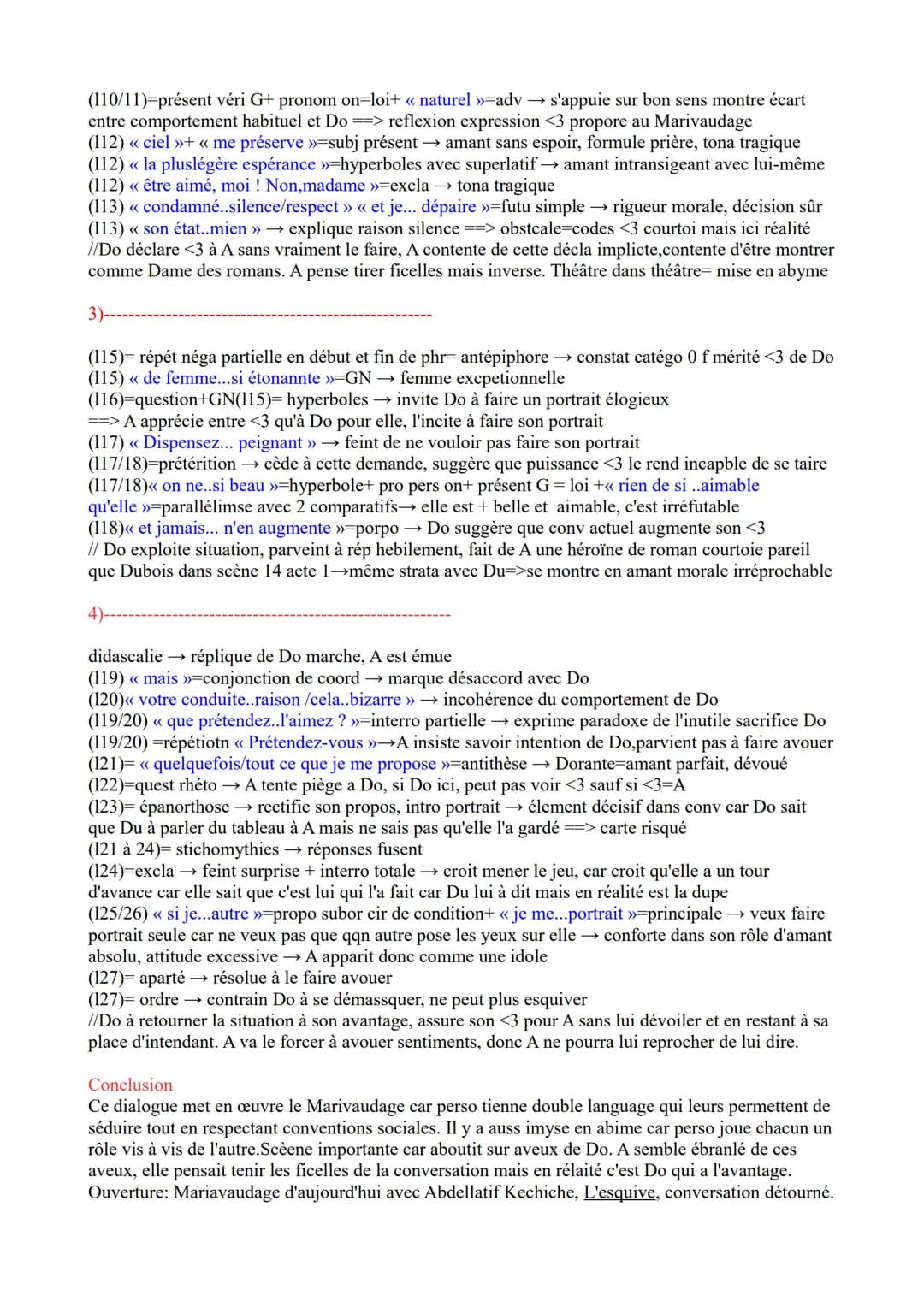 OEUVRE INTEGRALE: Marivaux, Les fausses confidences
OBJET D'ETUDE : Les fausses confidence, Acte2 s.15
INTITULE DU PARCOURS : Théâtre et str