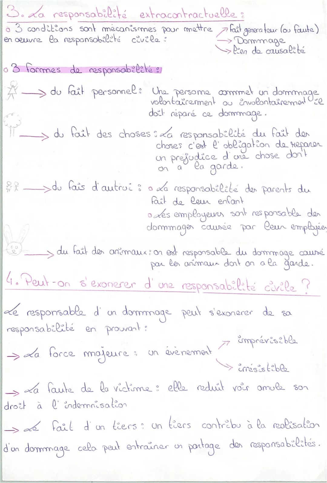 
<p>Il existe différents régimes de responsabilités civiles, y compris la responsabilité contractuelle et extracontractuelle. Chacun de ces 