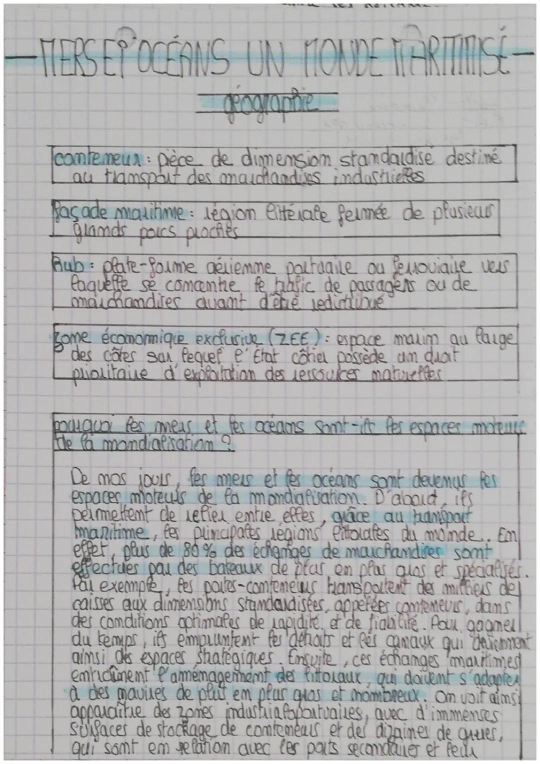 -MERSEP OCÉANS UN MONDE TARITIMISE-

geographie

comtemeur: pièce de dimension standardise destiné
au transport des marchandises industriell