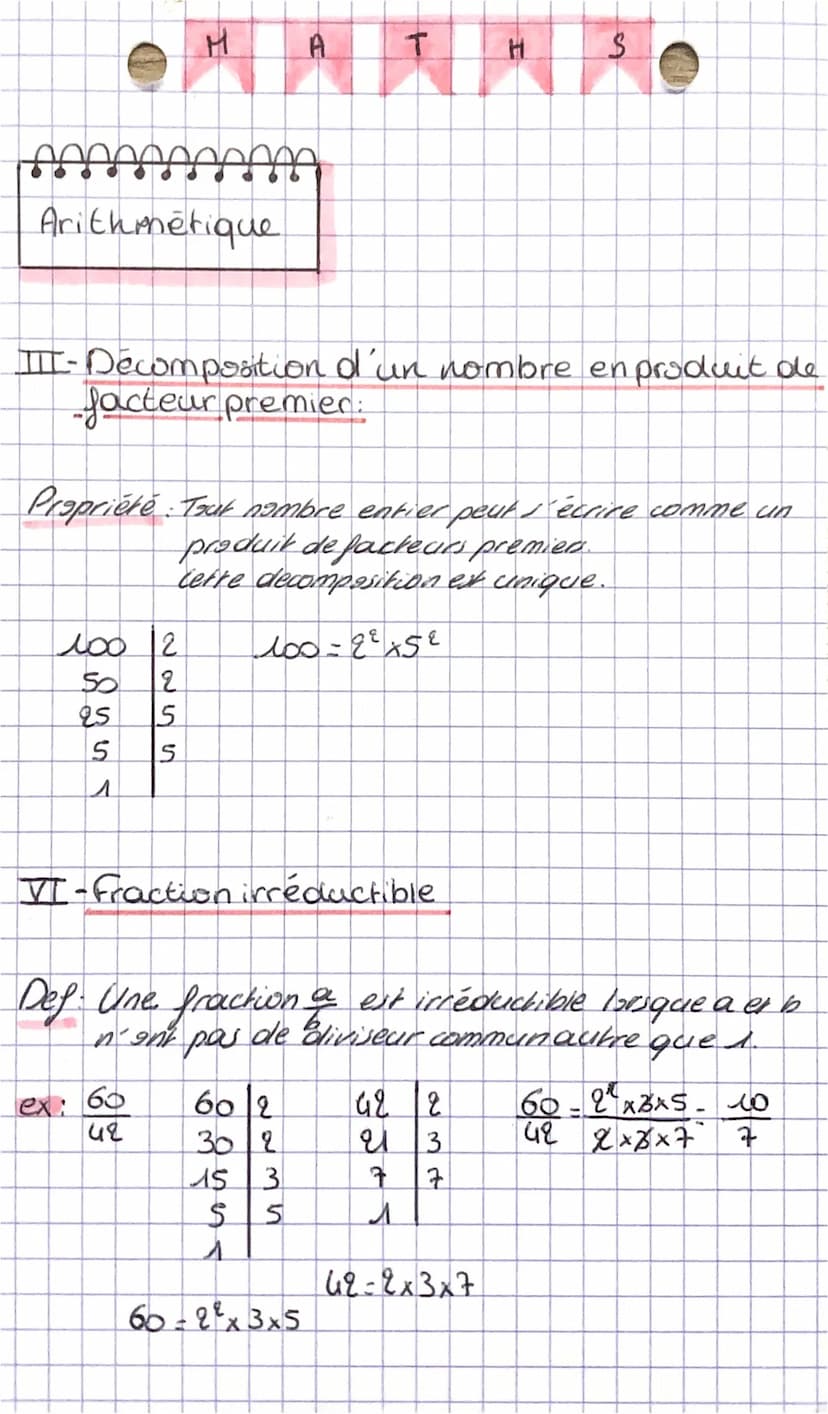 H
mmmmmm
Arithmétique
T
Fl
S
I-Déterminer les dwiseurs d'un nombre entier
Critère de divisibilité d'un nombre:
-Divisible par 2 se termine p