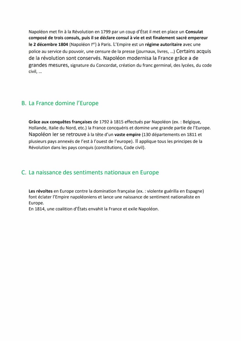 La Révolution française et l'empire
1. La Révolution française
A. 1776-1789: une révolution en Amérique
Entre 1776 et 1783, 13 colonies angl