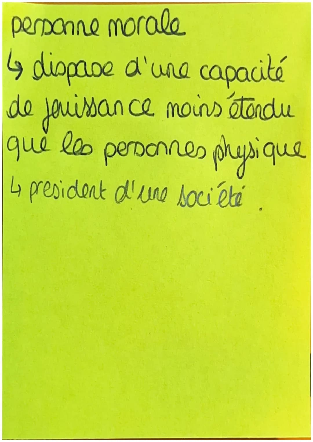 chap 6 la capacité & l'incapacité
capacité juridique l'aptitude à être
titulaire de droits et à leo exercer.
La capacité de jouissance => l'