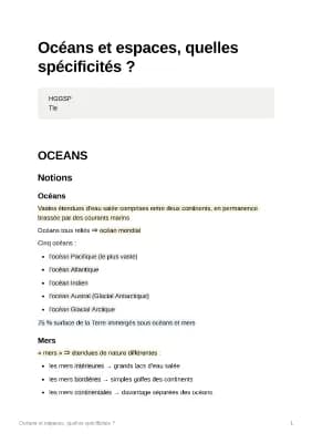 Know  Océans et espaces, quelles spécificités ? thumbnail