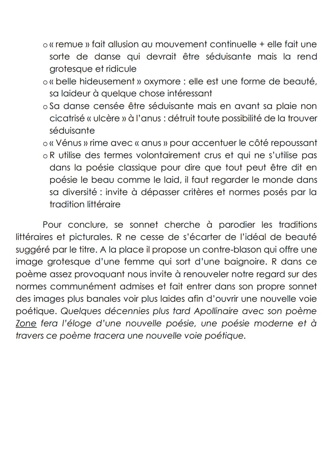 Lecture linéaire n°6 : « Vénus anadyomène », Arthur Rimbaud, Cahiers de Douai,
1870.
met on
place themes,
femme sortant
baignoire
d'une
Suit