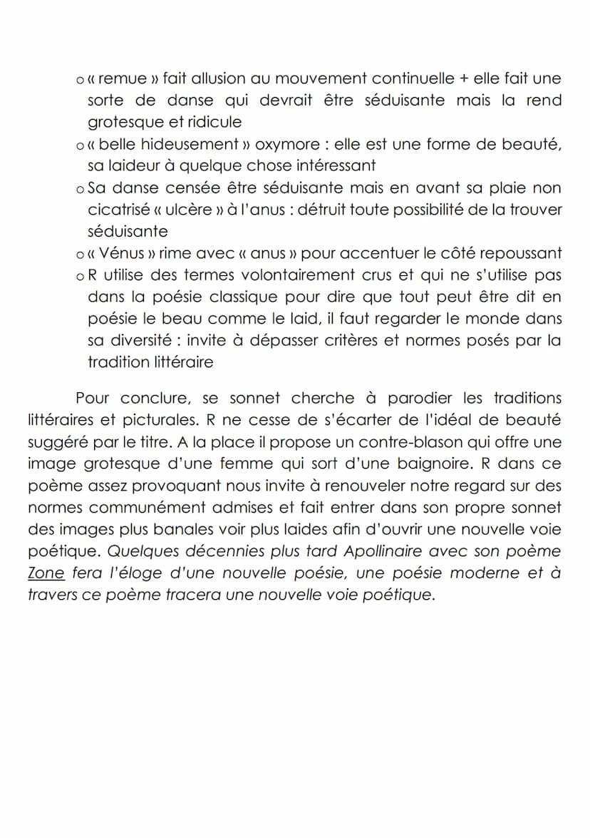 Lecture linéaire n°6 : « Vénus anadyomène », Arthur Rimbaud, Cahiers de Douai,
1870.
met on
place themes,
femme sortant
baignoire
d'une
Suit
