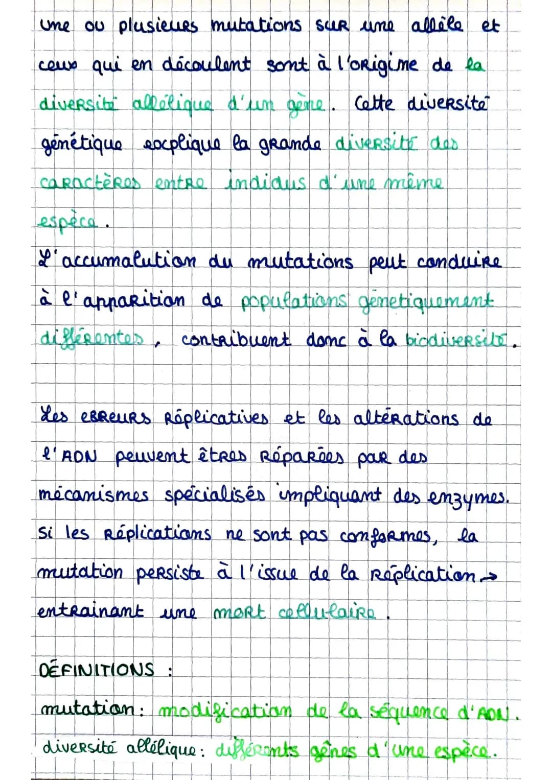 LA REPLICATION DE L'ADN
La Replication de l'ADN se produit lors de la
phase $ de l'interphase.
L'ADN est composé de devxc hélices. Chaque
br