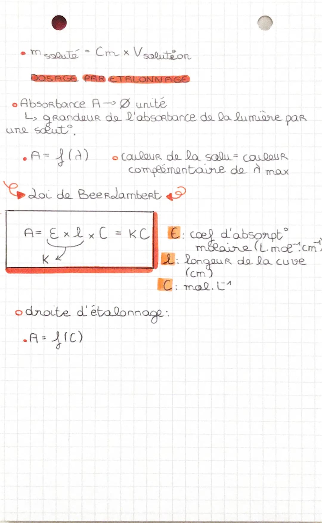 •PHYSIQUE O
TITRAGE COLORIMETRIQUE
•réact rapide et totale.
0
• l'équivalence: 2 reactifs totalement consommées
= mélange stoechiométrique.
