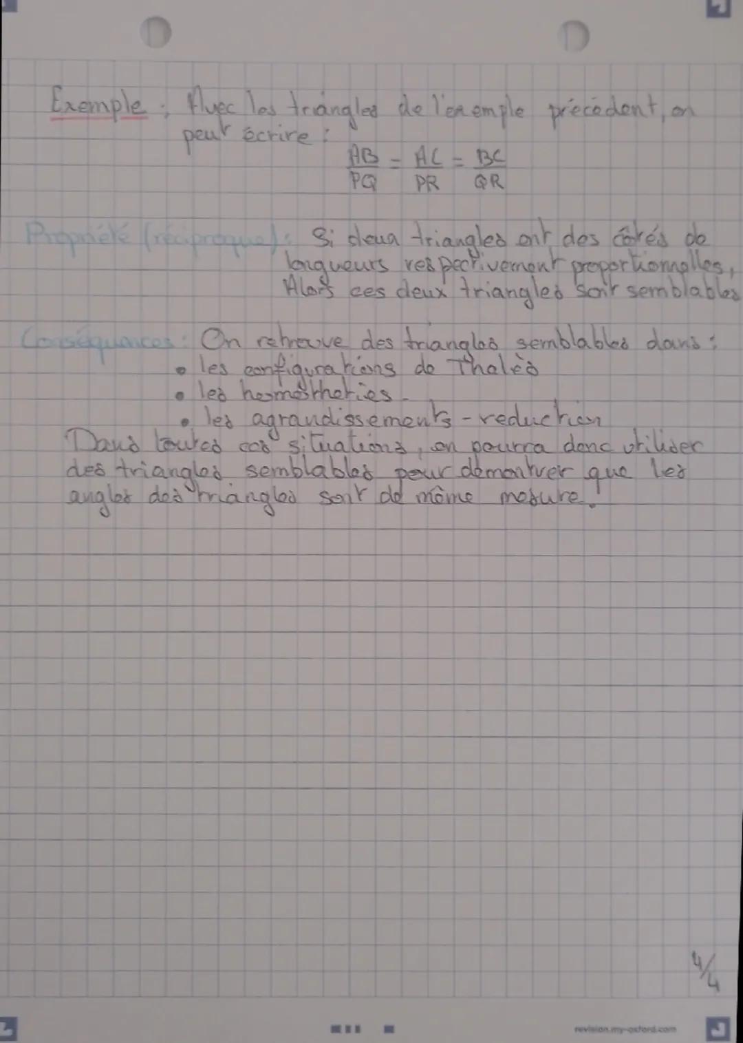 maths
triangles égaux.
L'essentiel du cours.
Definitions
Triangle again
On dit que deux triangles sont égaux
(isometriques ) si leurs 3 côte
