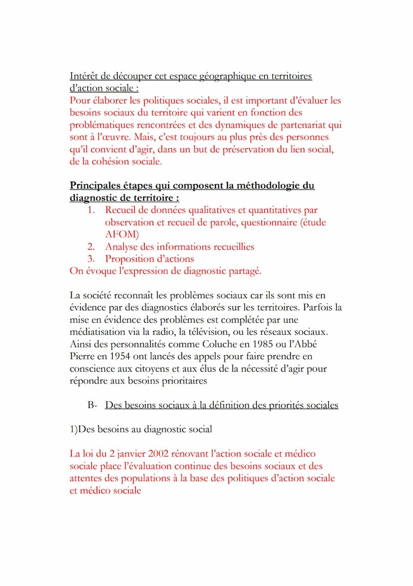 STSS'
Chapitre 7: de l'identification d'un problème social à
l'élaboration d'une politique sociale
Concept de politique sociale : c'est une 