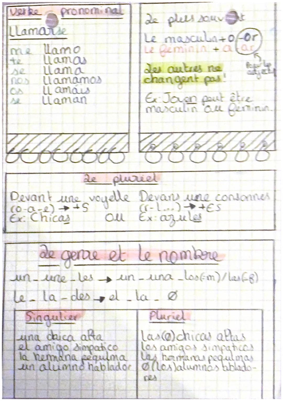 •Espagnole
verbe irrégulier:
Tener
TENGO
Tienes
Tiene
Tenemos
Teneis
Tienen
Les pronoms sujet :
・tú- el/ella - nosotros tas)- vosotros(as).
