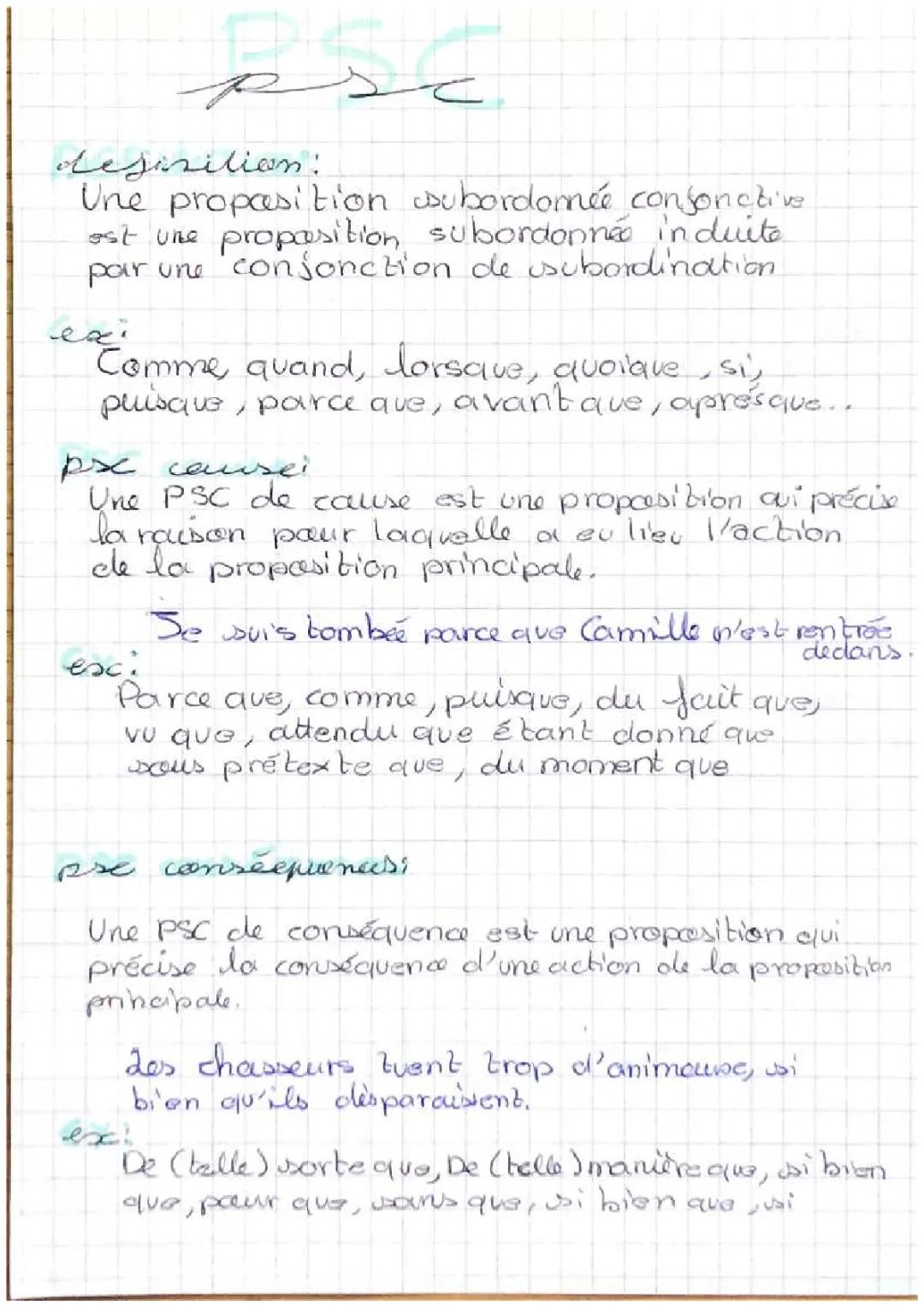 Les propositions subordonnées conjonctives expliquées simplement