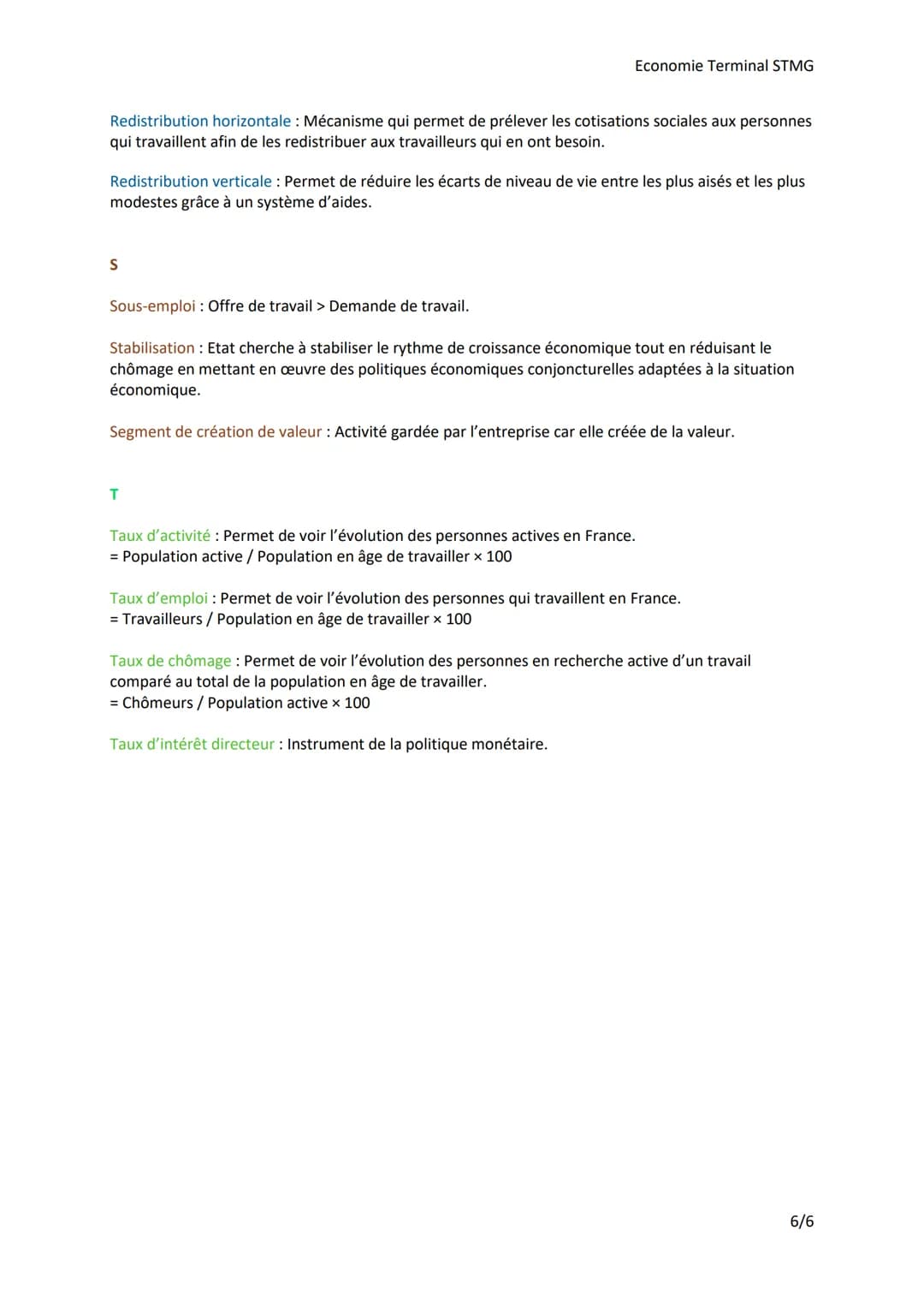 A
Vocabulaire Economie
Allocation : Lorsque l'Etat produit des biens et des services qui ne favorisent pas le secteur privé.
L'Etat corrige 
