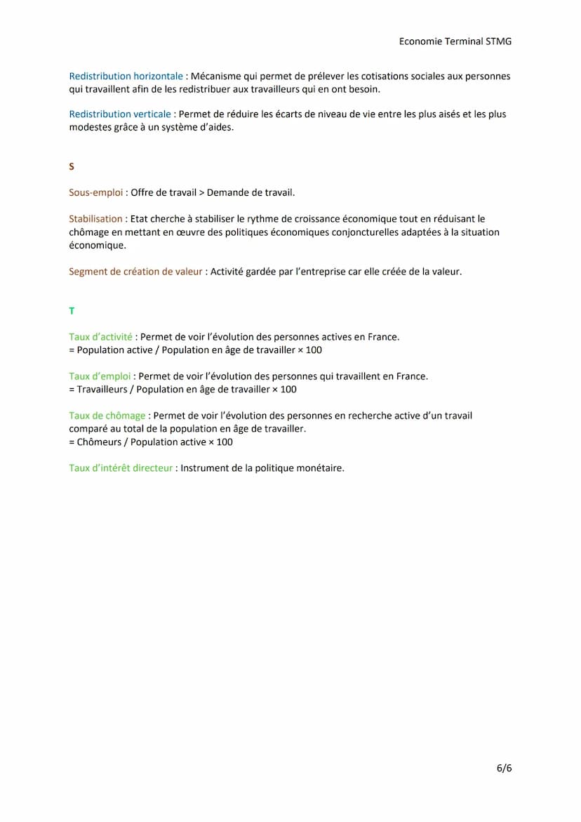 A
Vocabulaire Economie
Allocation : Lorsque l'Etat produit des biens et des services qui ne favorisent pas le secteur privé.
L'Etat corrige 