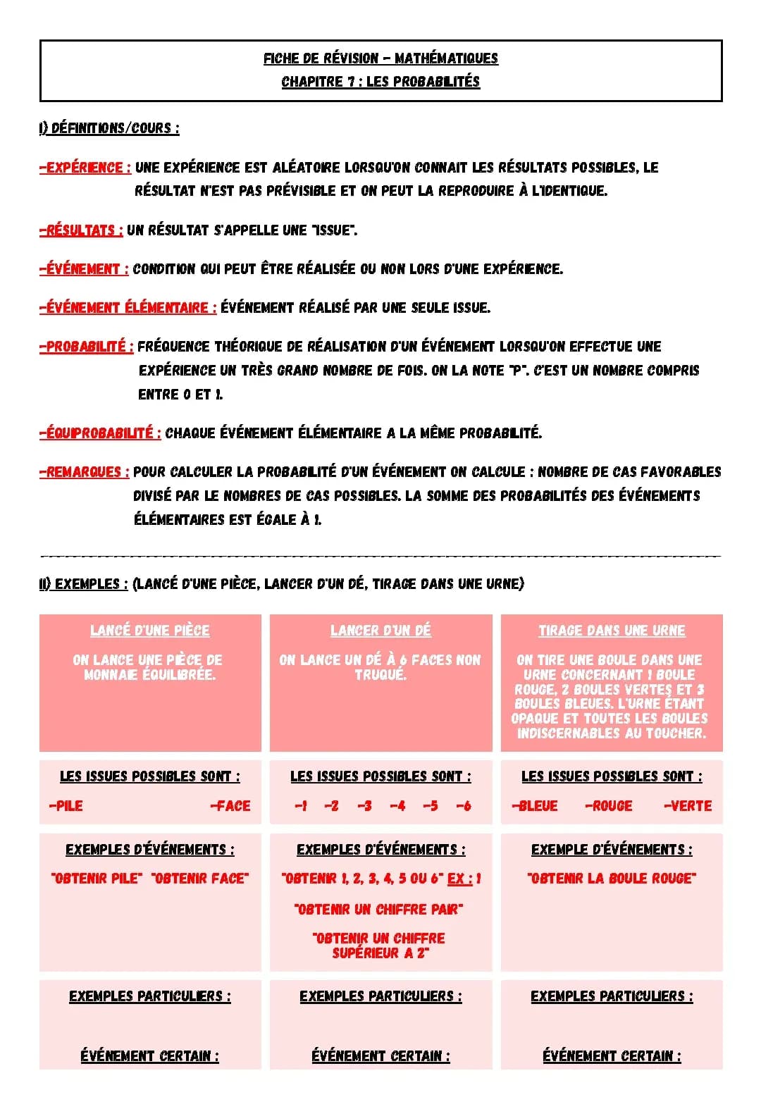 Découvre les Probabilités Faciles : Lancer de Dés et Plus