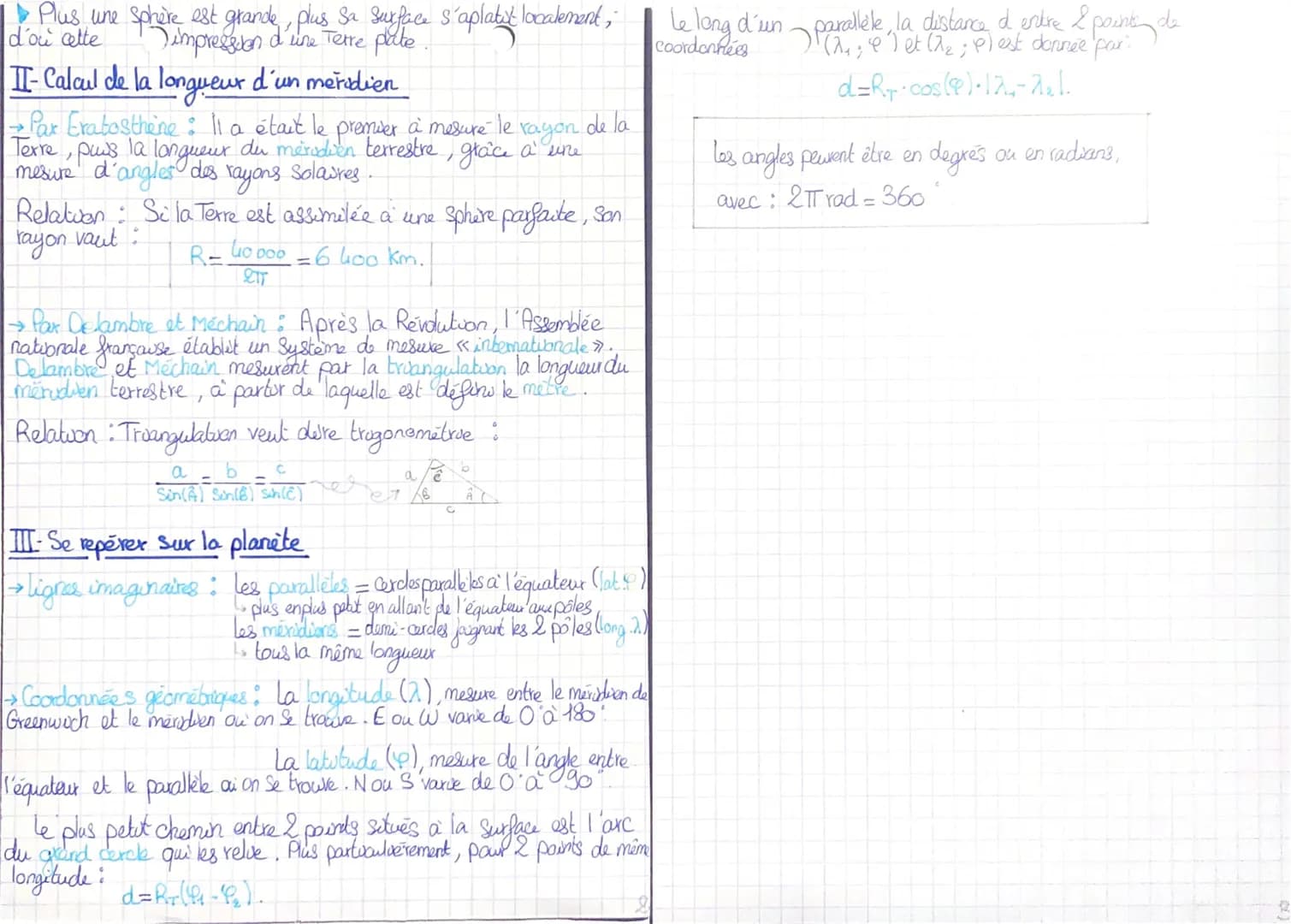 THEME 3
an seque
-LA FORME DE LA TERRE-
I-La Terre est sphérique
→ Defs : Croûte terrestre = partie superficielle et solide du
matéraux dont