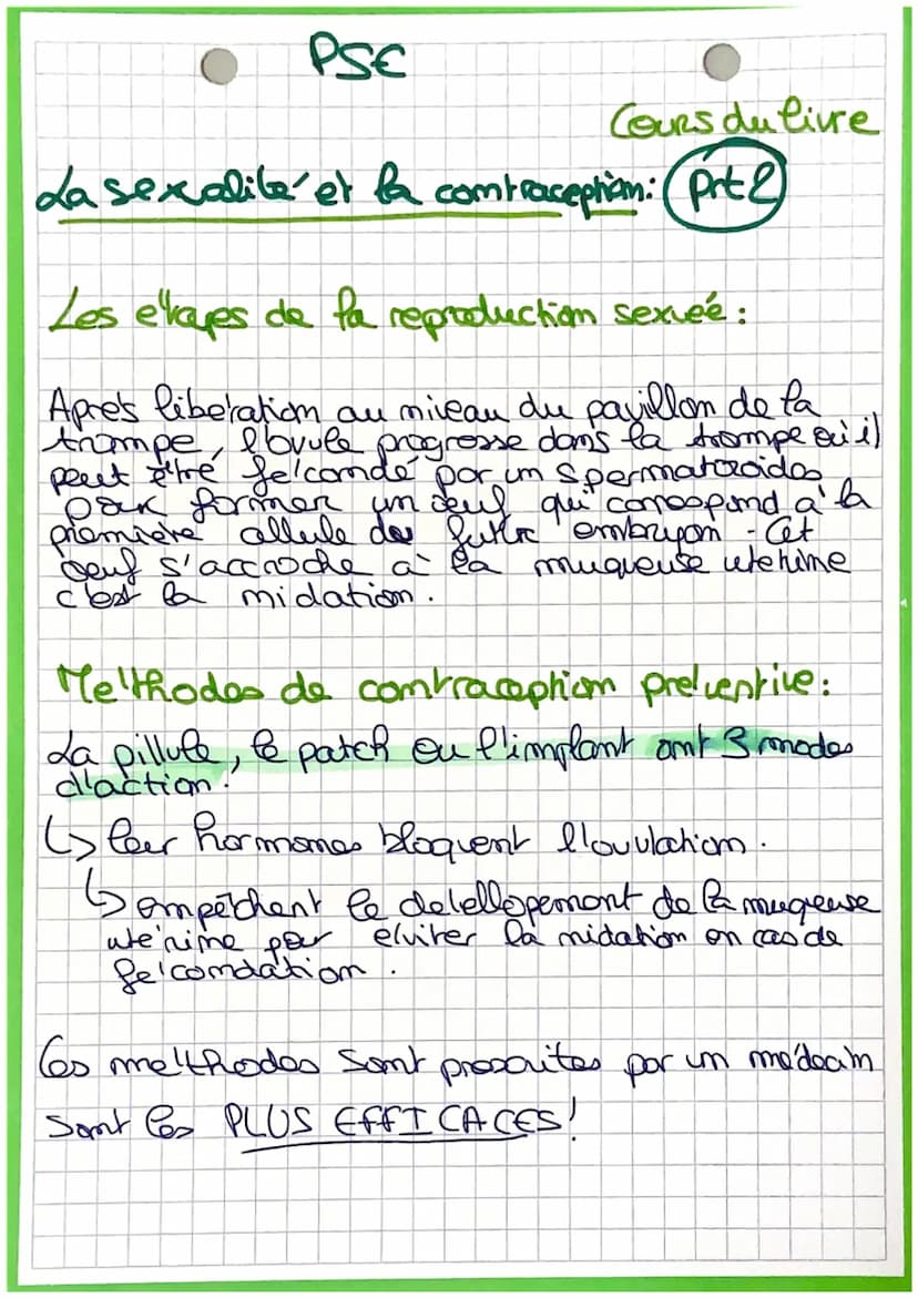 PSE
Cours du livre
La sexualité et la contraception: (Per-)
Vertebro
lombaire
Utérus
Cel de
l'utérus
Anus
Petites
lèvres
Grandes
lèvres
Pavi