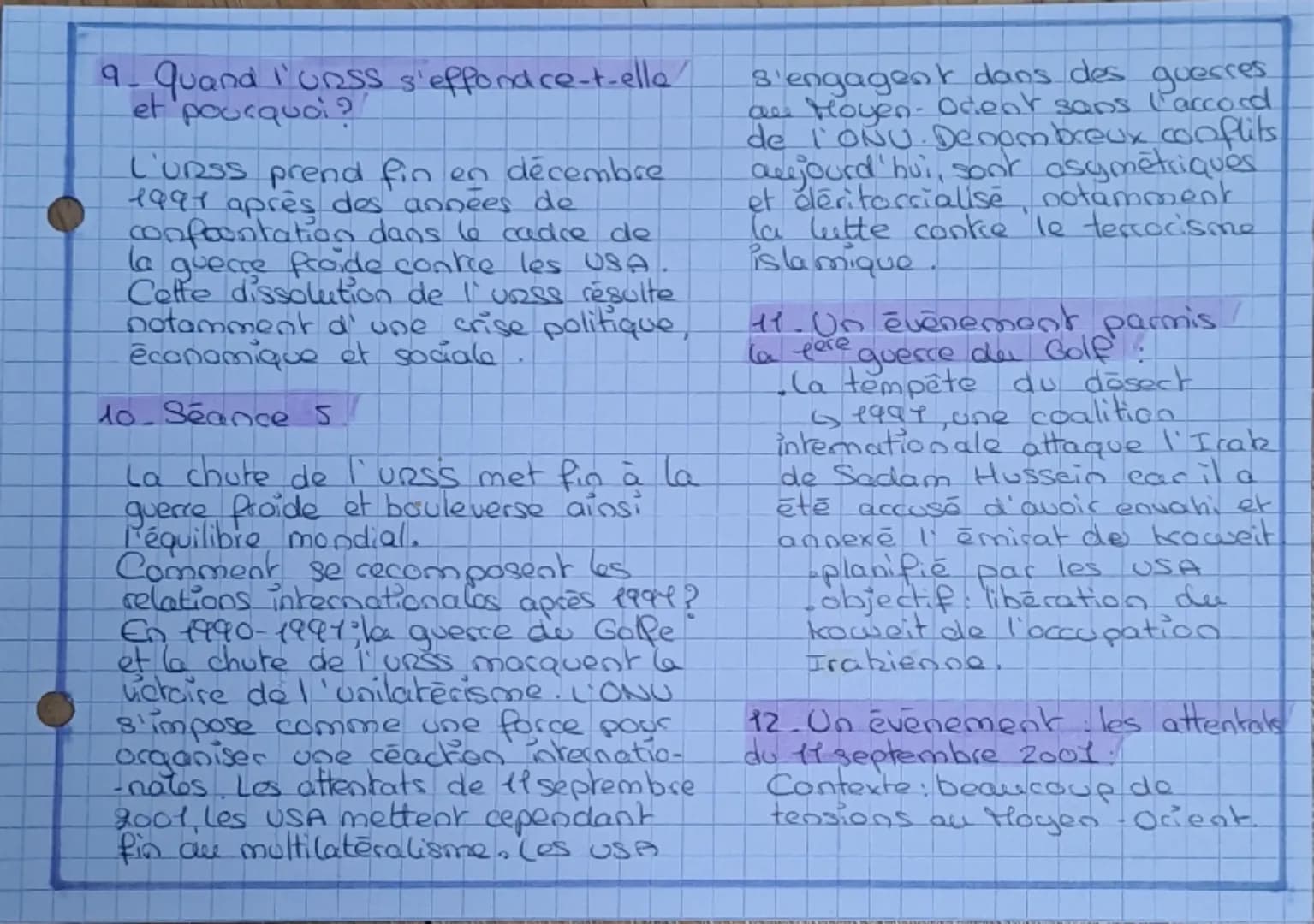 HISTOIRE DU MONDE BIPOLAIRE AU MONDE MULTIPOLAIRE
Roblematisation de la St.
En 1945, les 3 grands vainqueurs
de la 2GM se reunissent à Yalk
