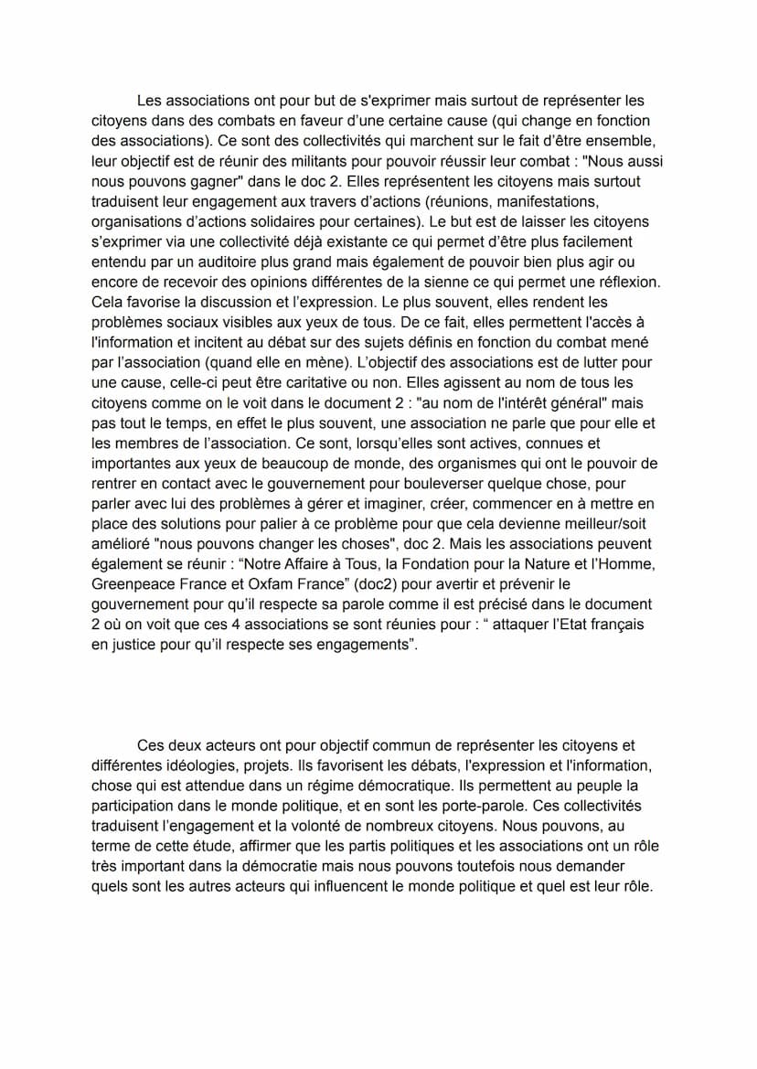La démocratie est un système politique qui fait en sorte que tous les citoyens
puissent donner leur opinion, s'exprimer. C'est le pouvoir du