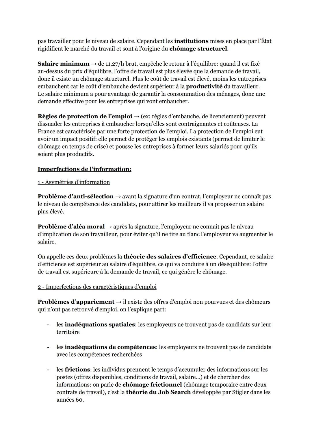 Chapitre 7: Comment lutter contre le chômage?
Chômage → situation d'un individu en âge de travailler, sans emploi, disponible pour
travaille