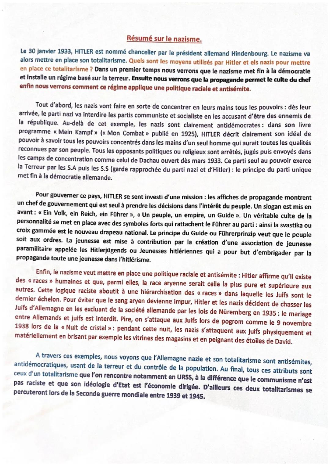 Le Totalitarisme Nazi