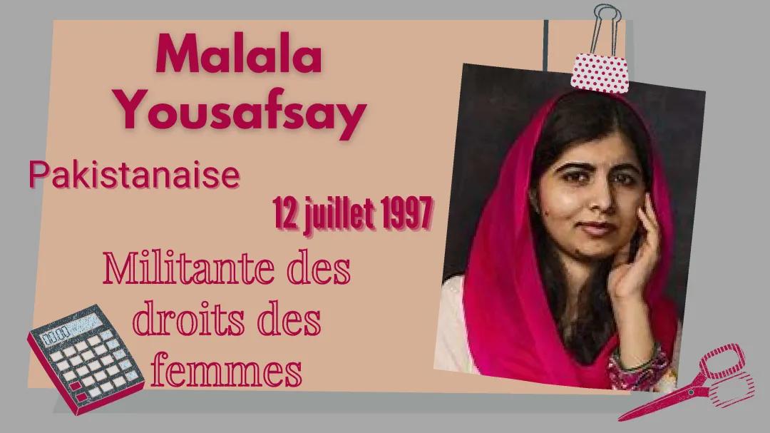Exposé sur une militante défendant les droits des femmes, Malala Yousafsay