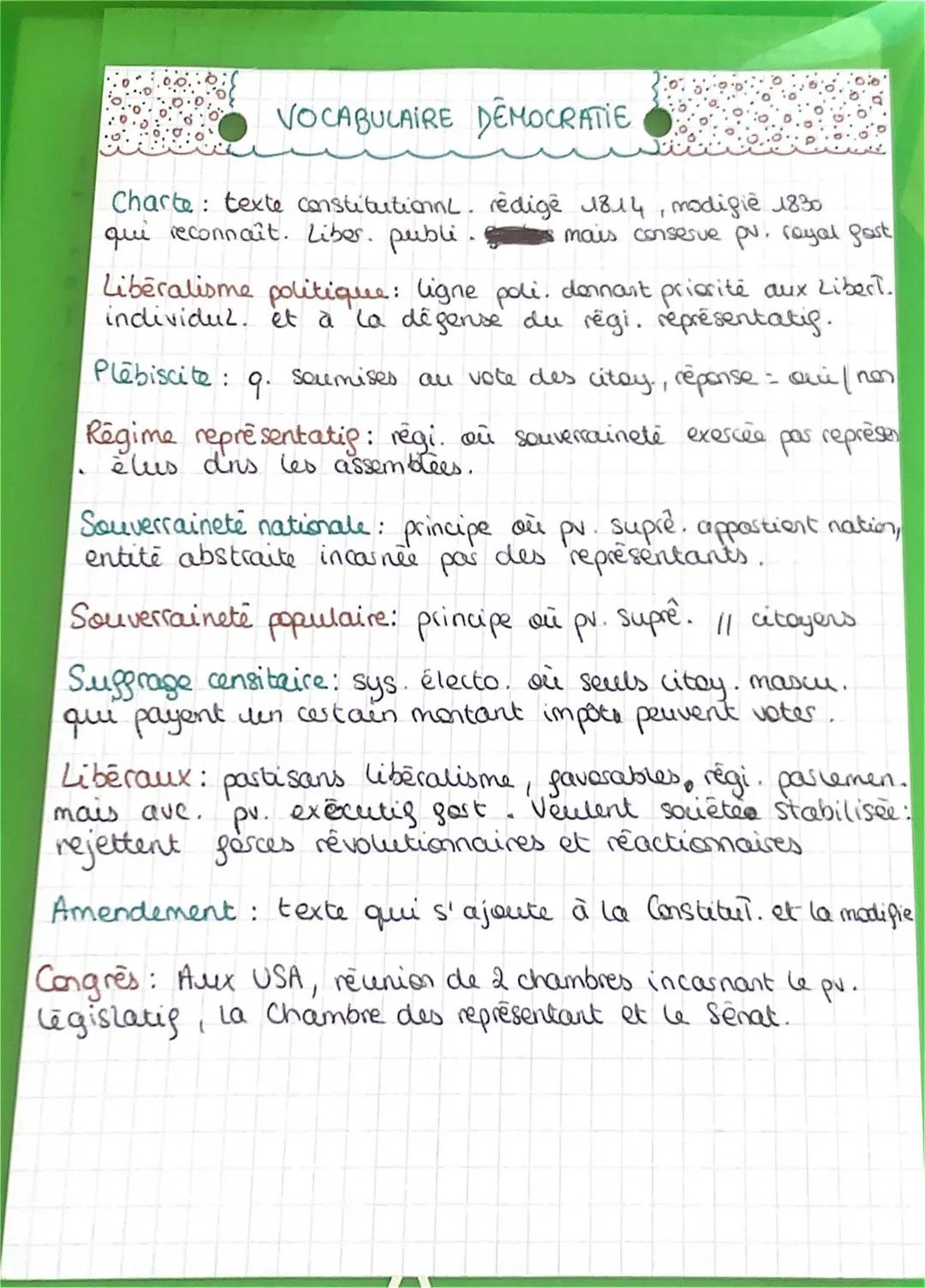 Démocratie représentative et indirecte : Principes et critères